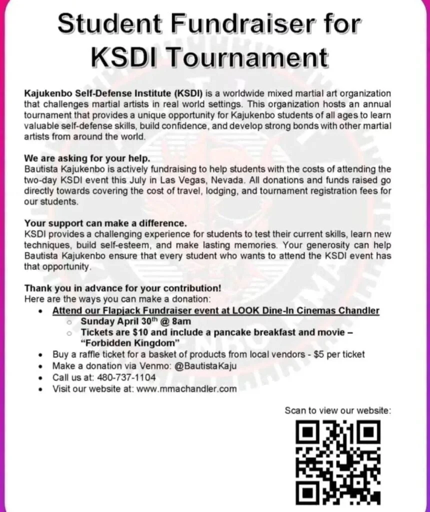 Kajukenbo Donor letter